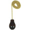 Gorgeousglow Specialty Hardw 60318 12 in. Ceiling Fan Pull Chain With Walnut Wooden Knob GO27613